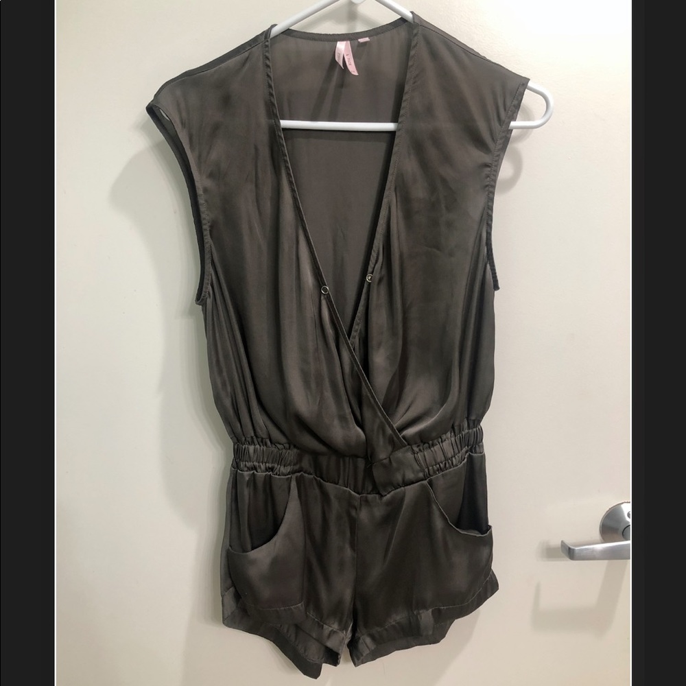Olive green romper